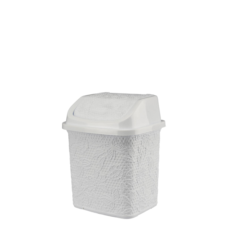 Kosz uchylny 6,5L FANCY biały